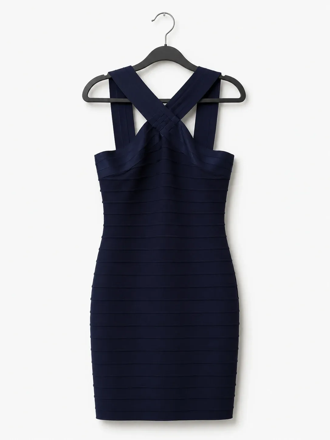 Stunning Adrianna Papell Navy Bandage Dress | UK 14 | New Without Tags |