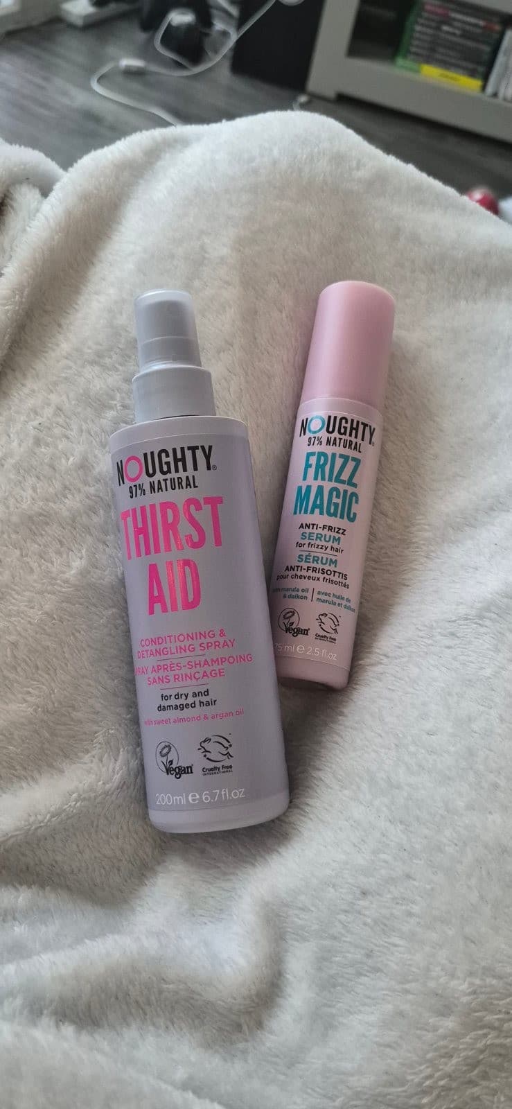 Natural Thirst Aid Conditioning & Frizz Magic Serum Duo For Curly & Dry Hair