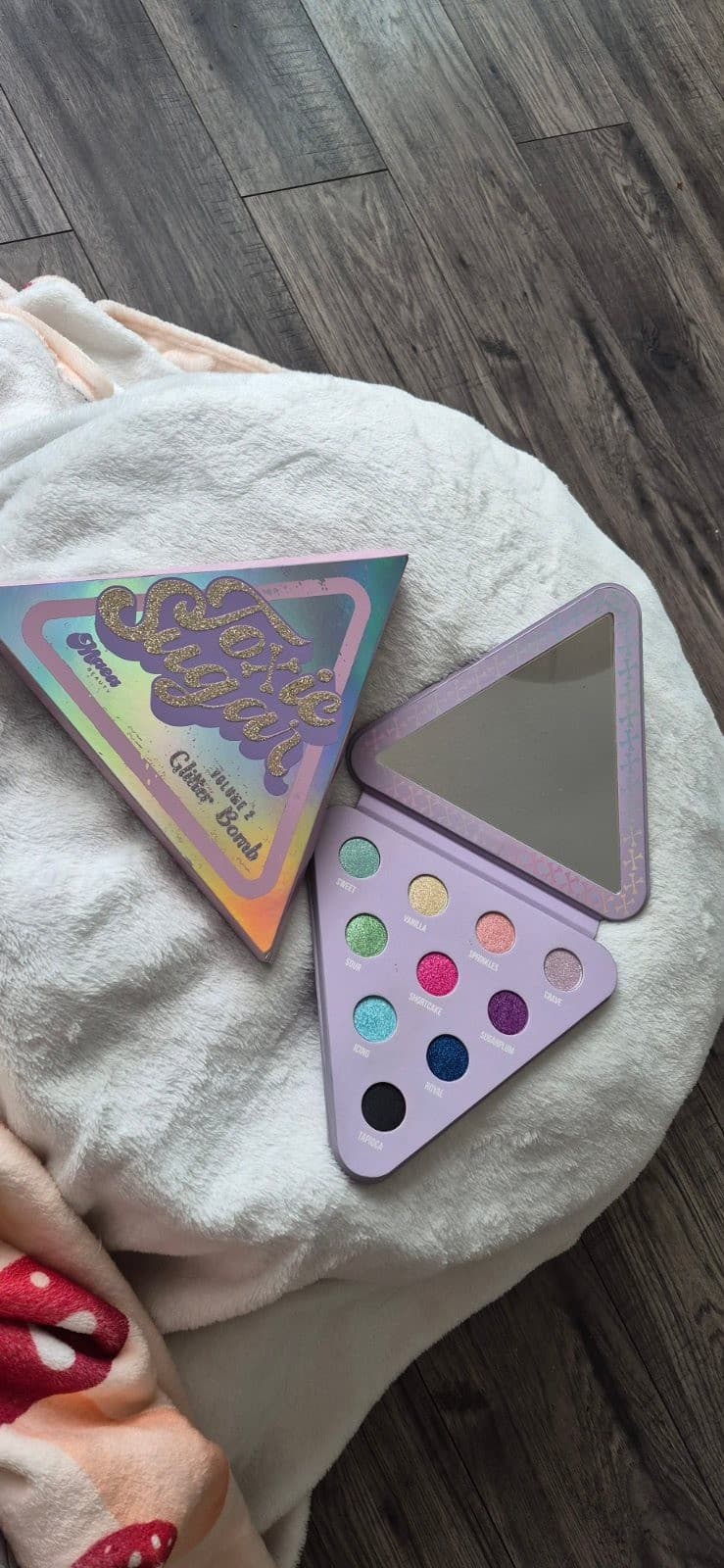 Toxic Sugar Glitter Bomb Eyeshadow Palette ~ 10 Shimmer Shades ~ Vegan