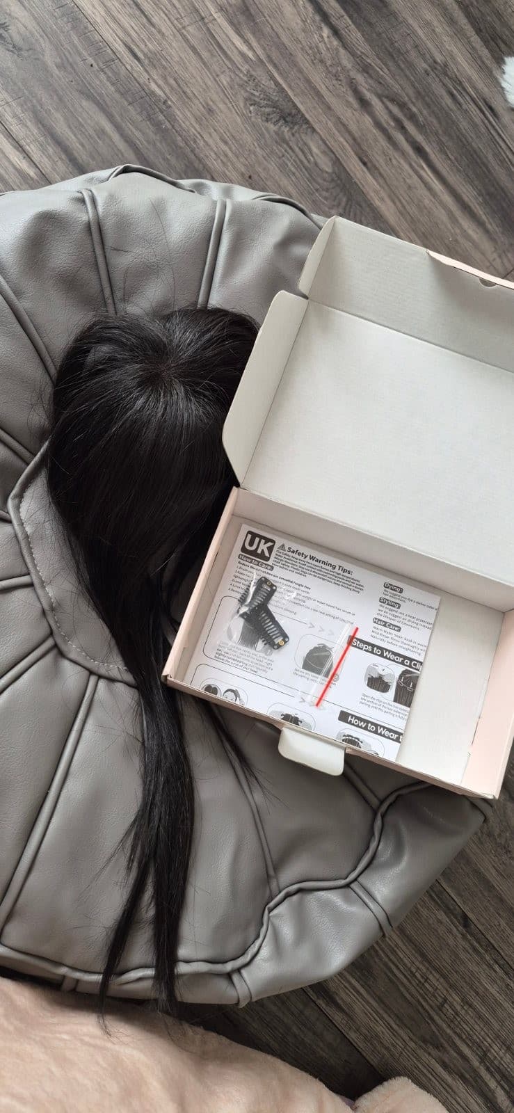 Hair Topper For Thinning Hair With Wispy Bangs ~ Natural Black ~ 12 Inches